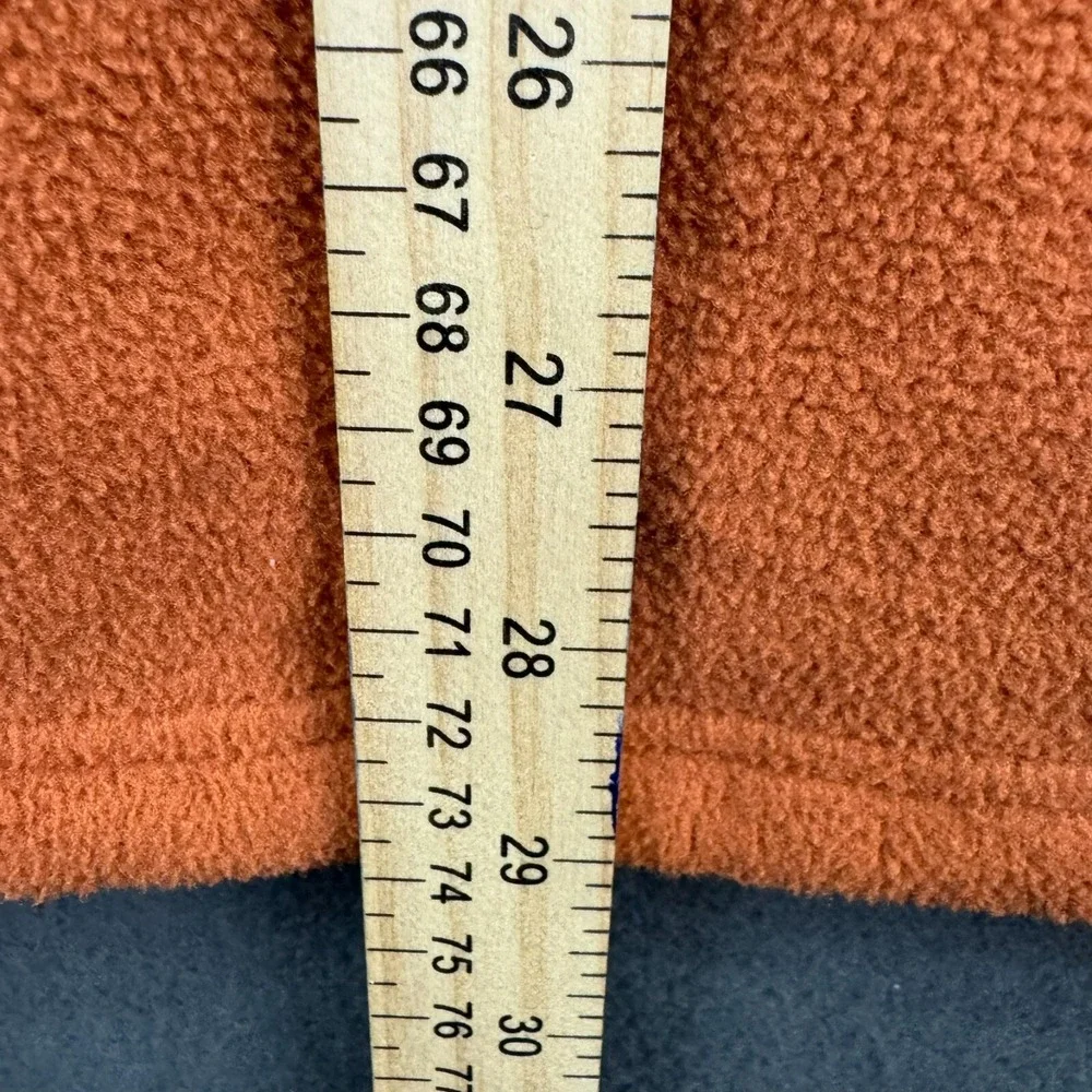 Sherpa Jacket Mens XL Orange & Black Adventure Gear Fleece Long‎ Sleeve Polartec